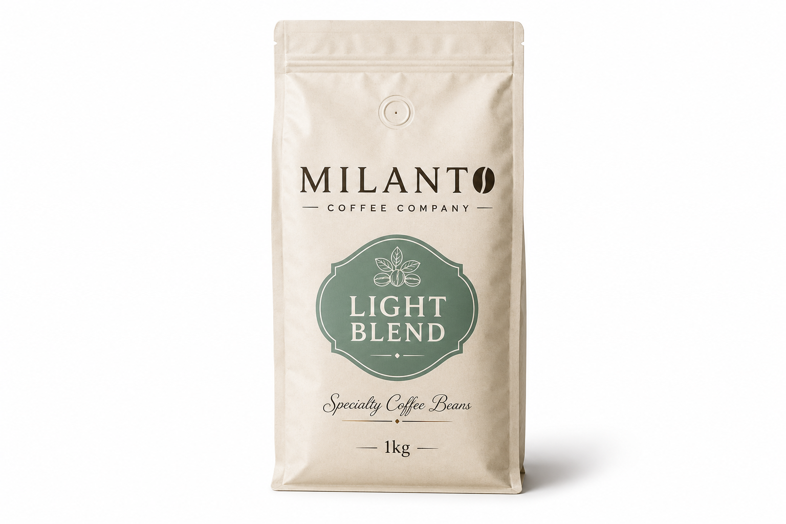Milanto Light Blend coffee bag